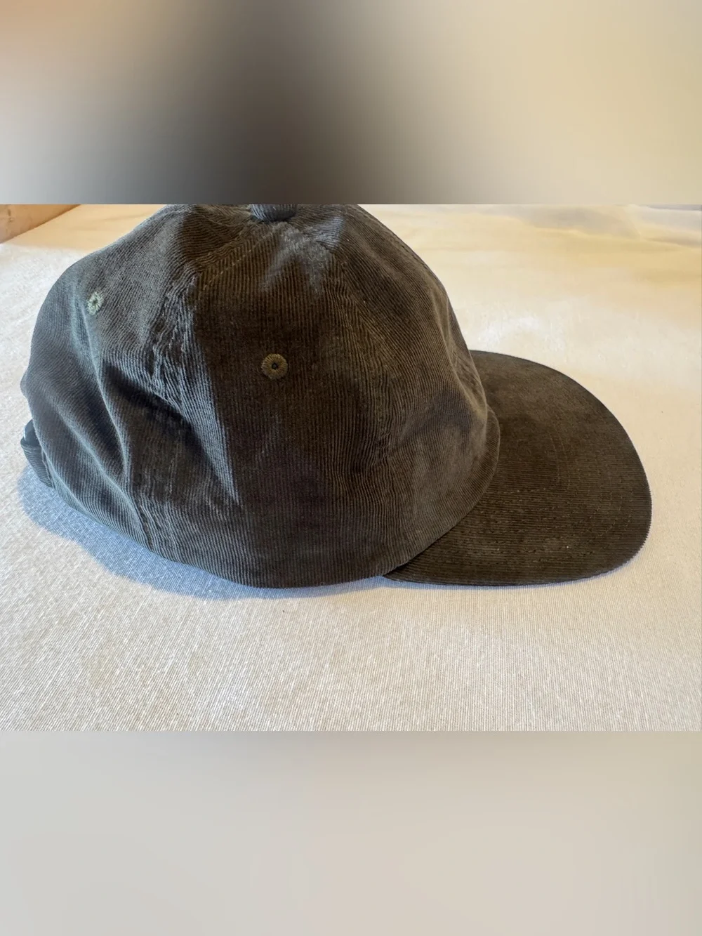 Vuori Corduroy Hat Brown Adjustable Strapback Baseball Cap Casual Outdoor